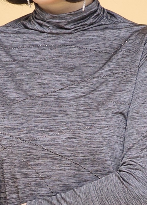 애비뉴투지 엄마옷 보석 보카시 반목 여성 봄 가을 긴팔 티셔츠 A01302 50대 60대 중년여성